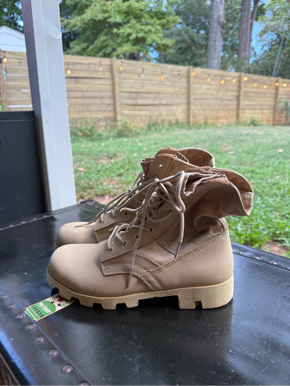 Men’s Tan Lace-Up Tactical Boots - Sturdy Everyday Footwear